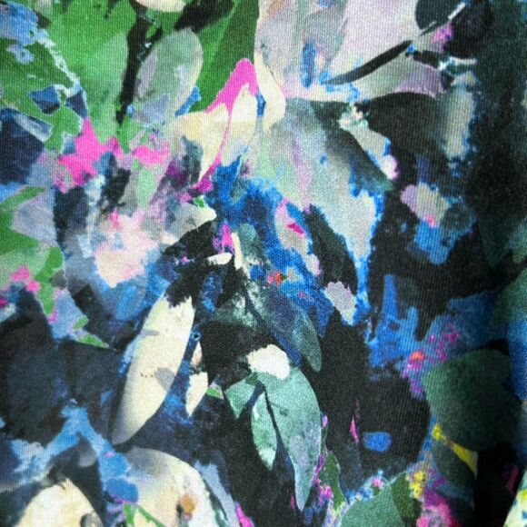 Sweaty Betty Super Sculpt Blue Green Floral Print High-Rise Bike Shorts Size XS - Picture 6 of 14